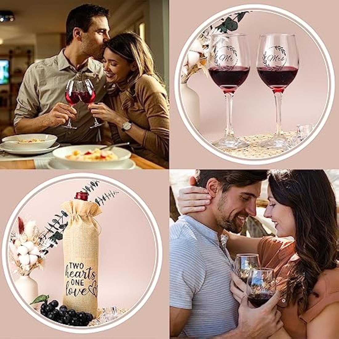 Mr and Mrs Wedding Gift Set – Bamboo Charcuterie Board & Candle