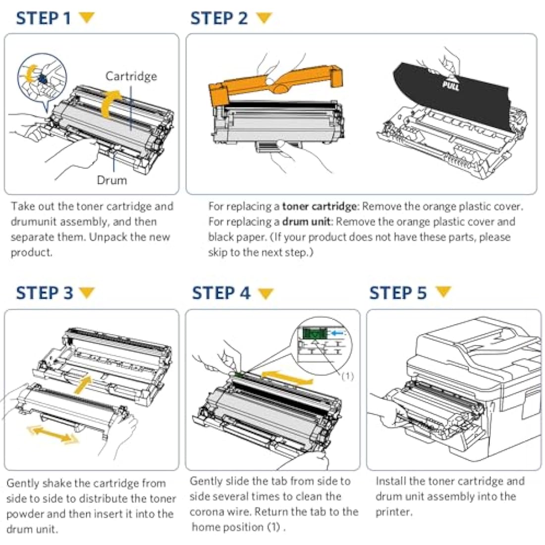 SMARTOMI TN2420 TN2410 Black Toner Cartridge for Brother Printers | 4-Pack