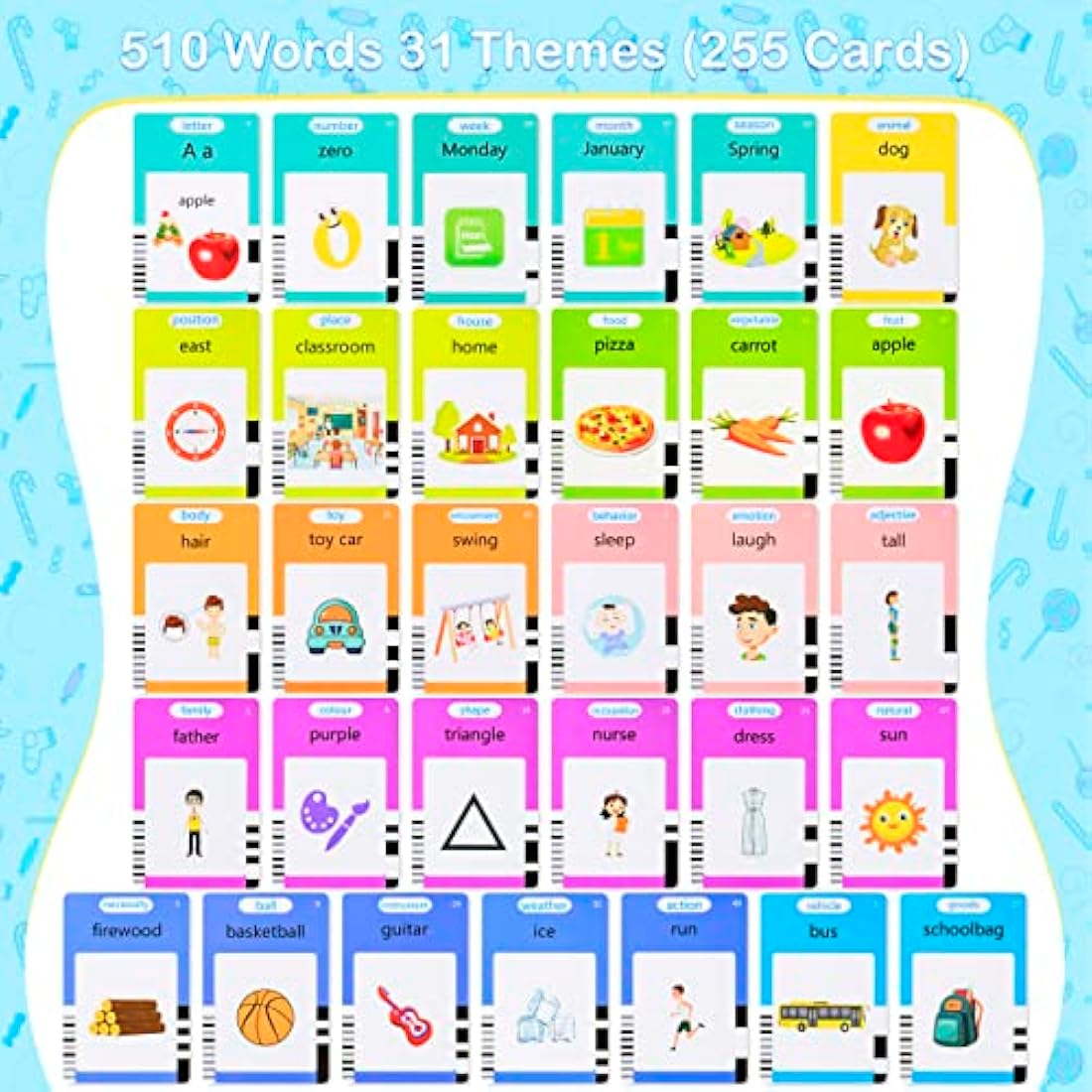 Jolof Store Talking Flash Cards – 255 Montessori Learning Toys for Kids