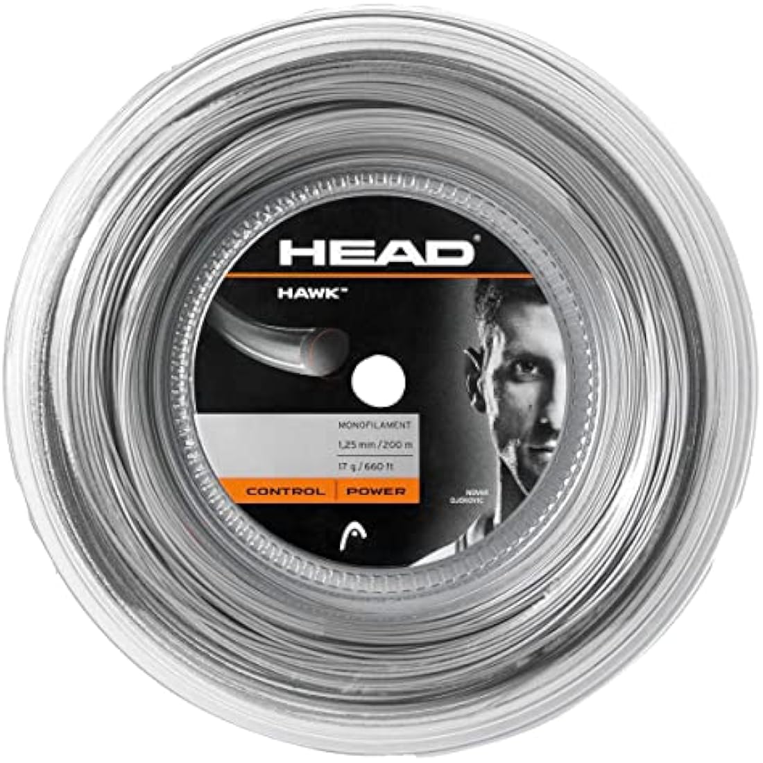 Head Hawk Tennis String Reel – 200m Durable Control Racket String