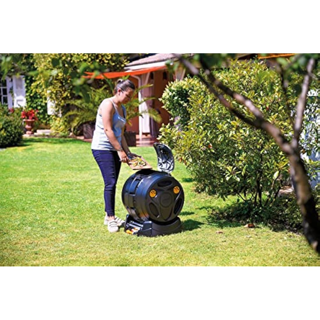 Hozelock Easymix 2-in-1 Rotating Composter – 100L Capacity