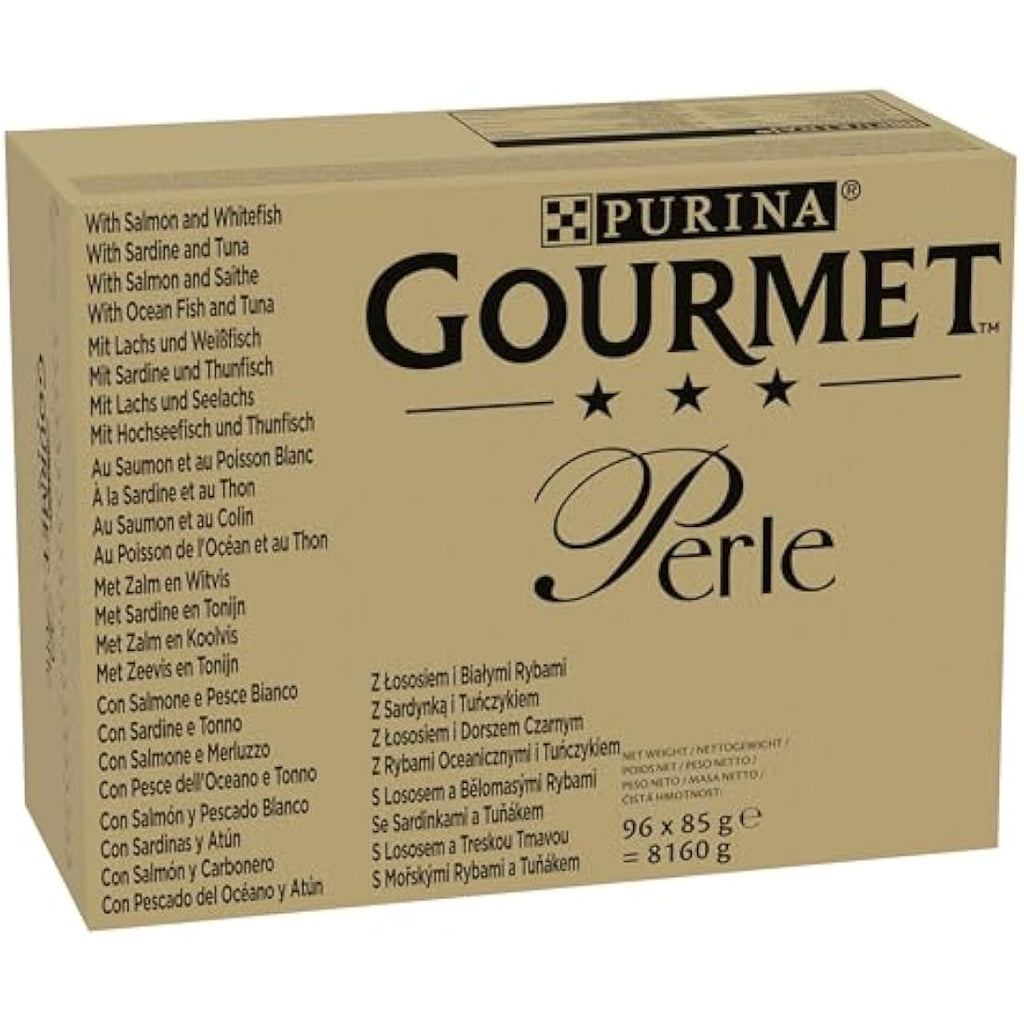 Gourmet Perle Seaside Duo Wet Cat Food – Seafood in Gravy 96x85g