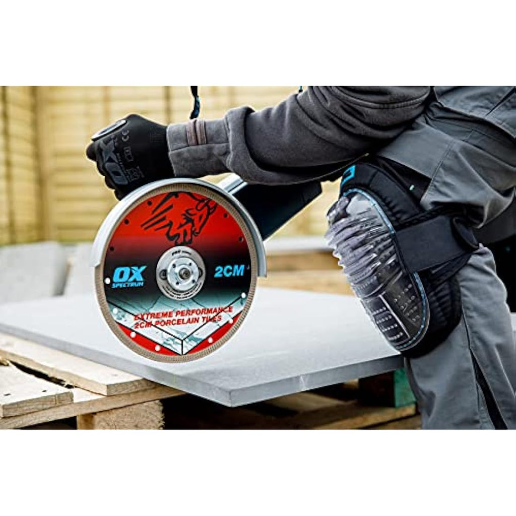 OX Pro 2CM Porcelain Cutting Diamond Blade - 230/22.23mm Blue