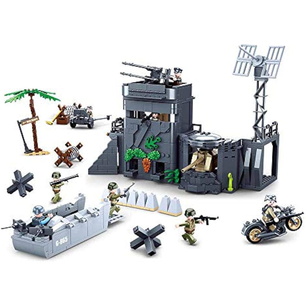 Sluban WW2 Bunker in the Dunes Building Set | 765 Military Bricks