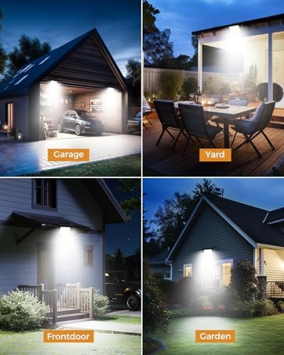 Vighep 30W LED Motion Sensor Security Lights | IP66 Waterproof - 2 Pack