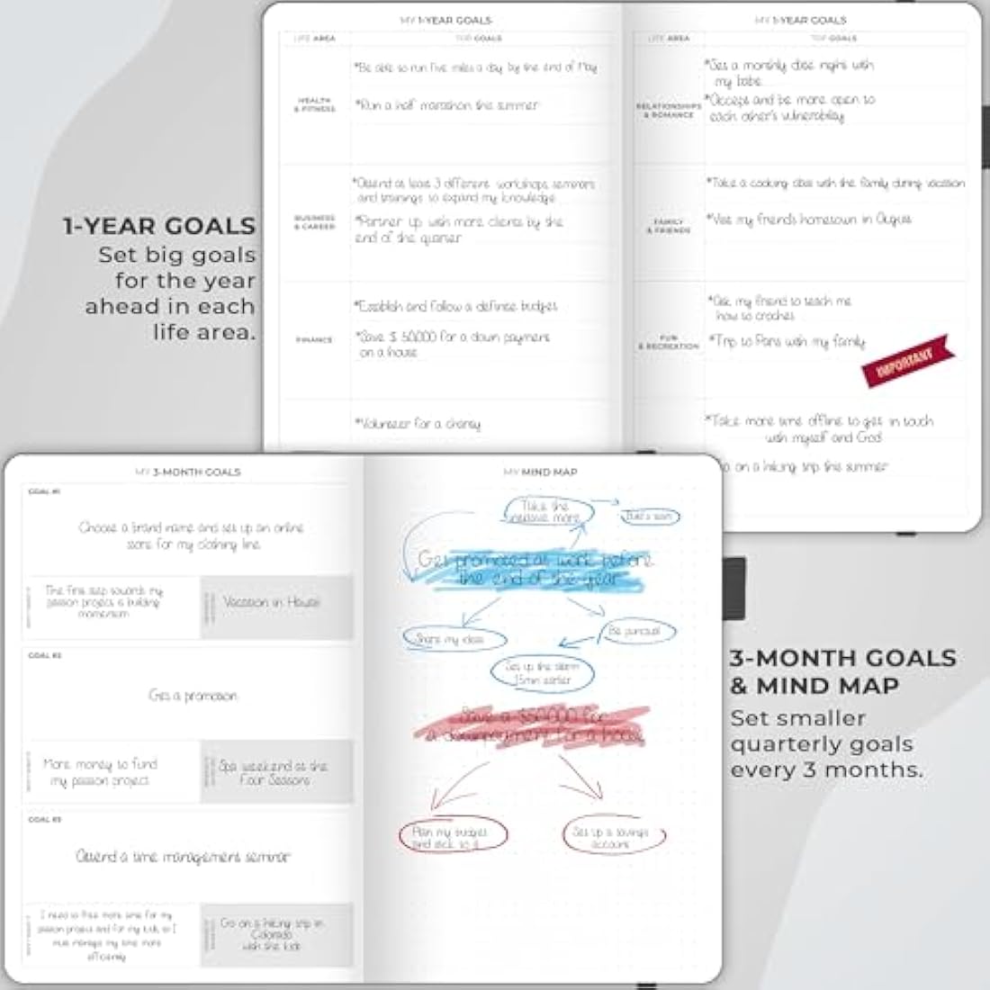 Clever Fox Undated Weekly Planner – A5 Grey Hourly Appointment Book
