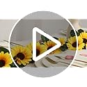 Beferr 4 Pcs Artificial Sunflower Garland | Silk Yellow Flower Vines