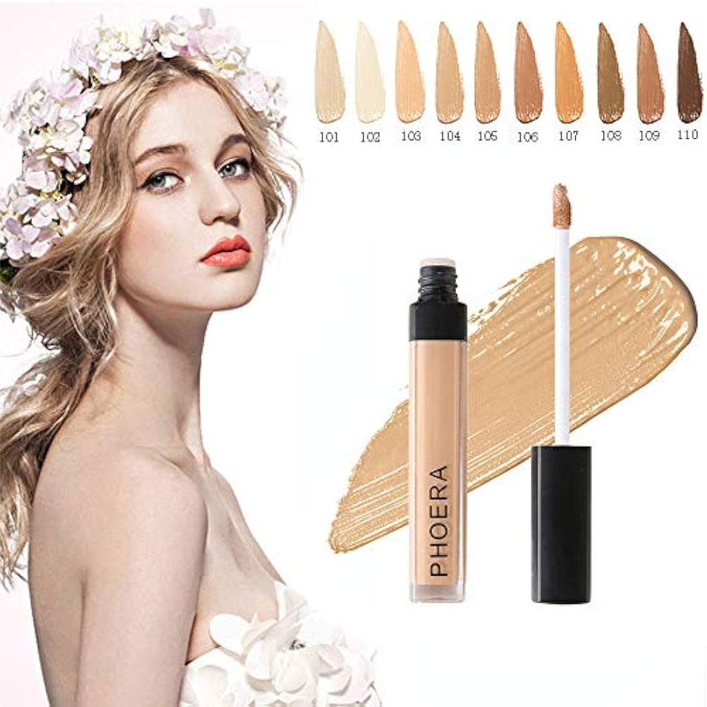 Phoera Full Coverage Matte Liquid Concealer – Waterproof (105 Biscuit)