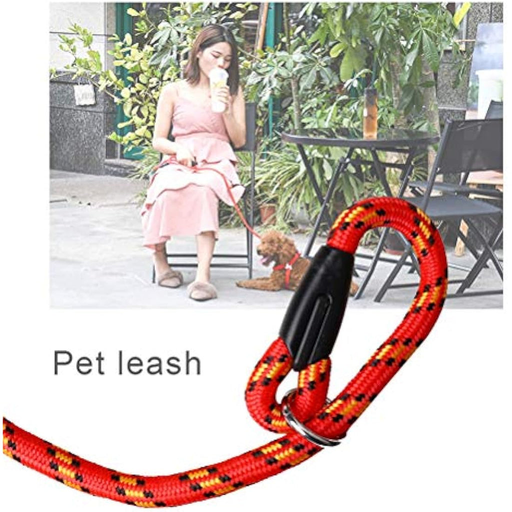 Dog Slip Lead – 125cm Durable Nylon Training Leash, Red