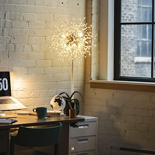 Rayofly Modern Golden Fireworks Crystal Floor Lamp | 8-Light G9 Standing Lamp