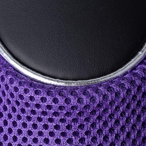 Andux Golf Driver & Fairway Wood Head Covers - 3pc Purple Zipper Set