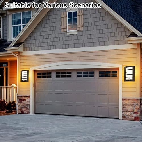Wondlumi Outdoor Wall Light – PIR Motion Sensor IP44 Waterproof Black