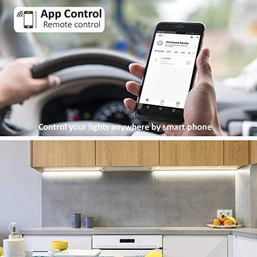Smart LED Under Cabinet Lights – WiFi Voice Control 3-Bar Kit