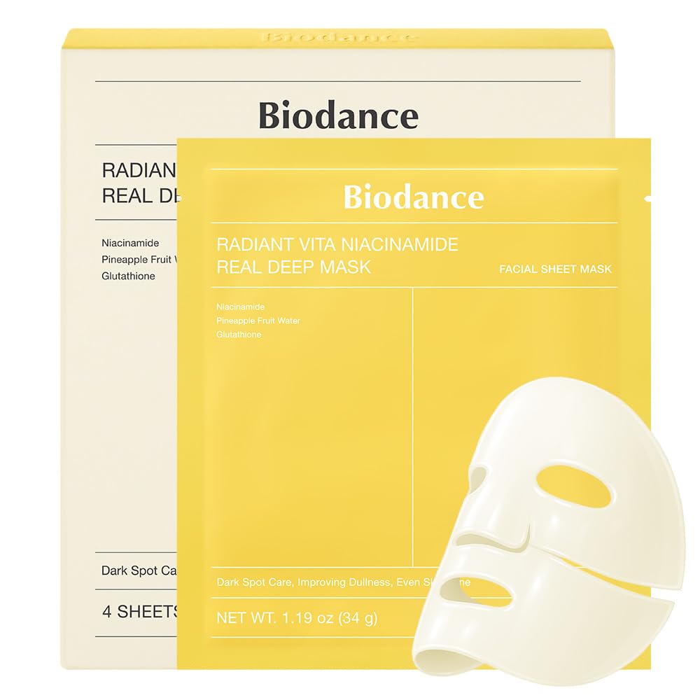 BIODANCE Radiant Vita Niacinamide Real Deep Mask | Korean Hydrogel Mask