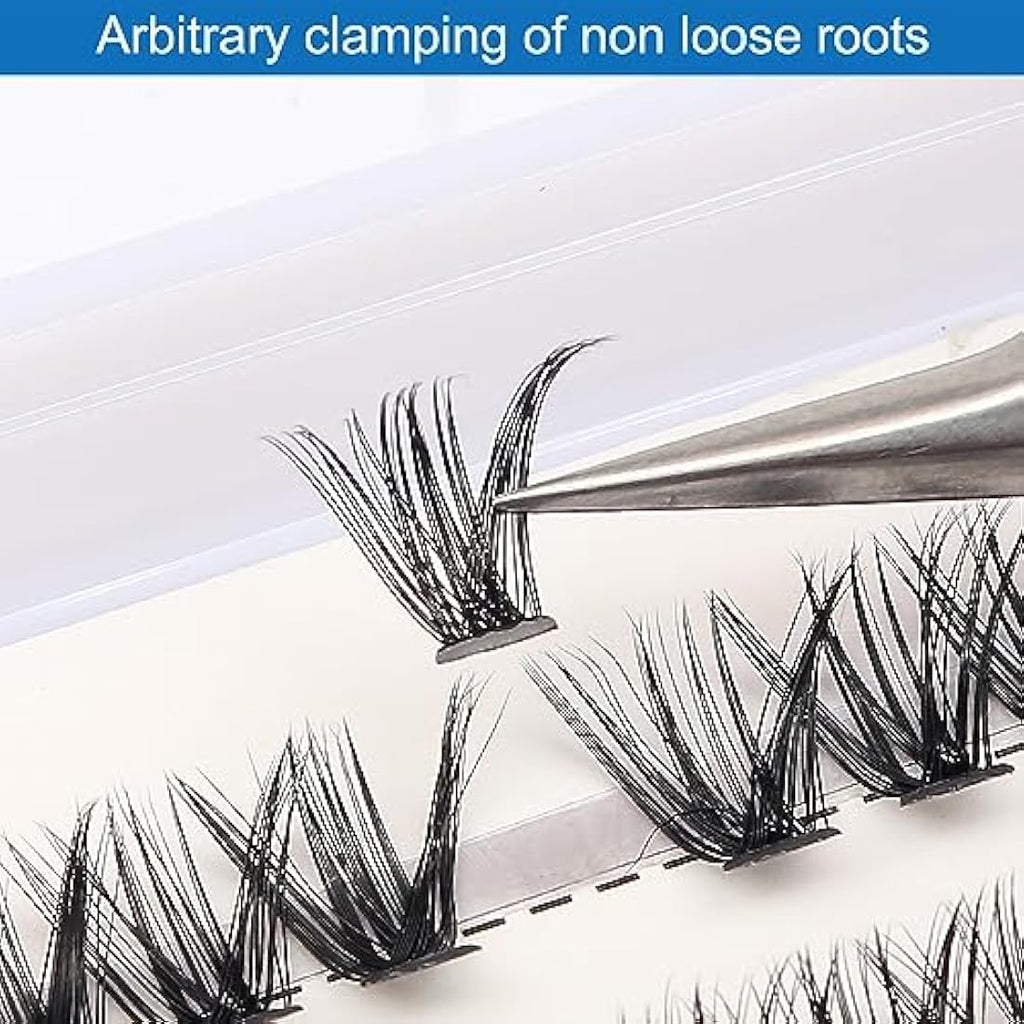 Bransfy DIY Eyelash Extension Clusters | 280pcs D Curl Faux Mink Lashes