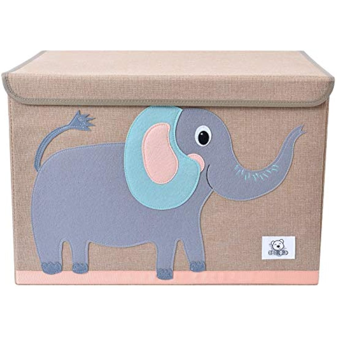 CLCROBD Elephant Toy Chest – Large Collapsible Fabric Storage Bin with Lid