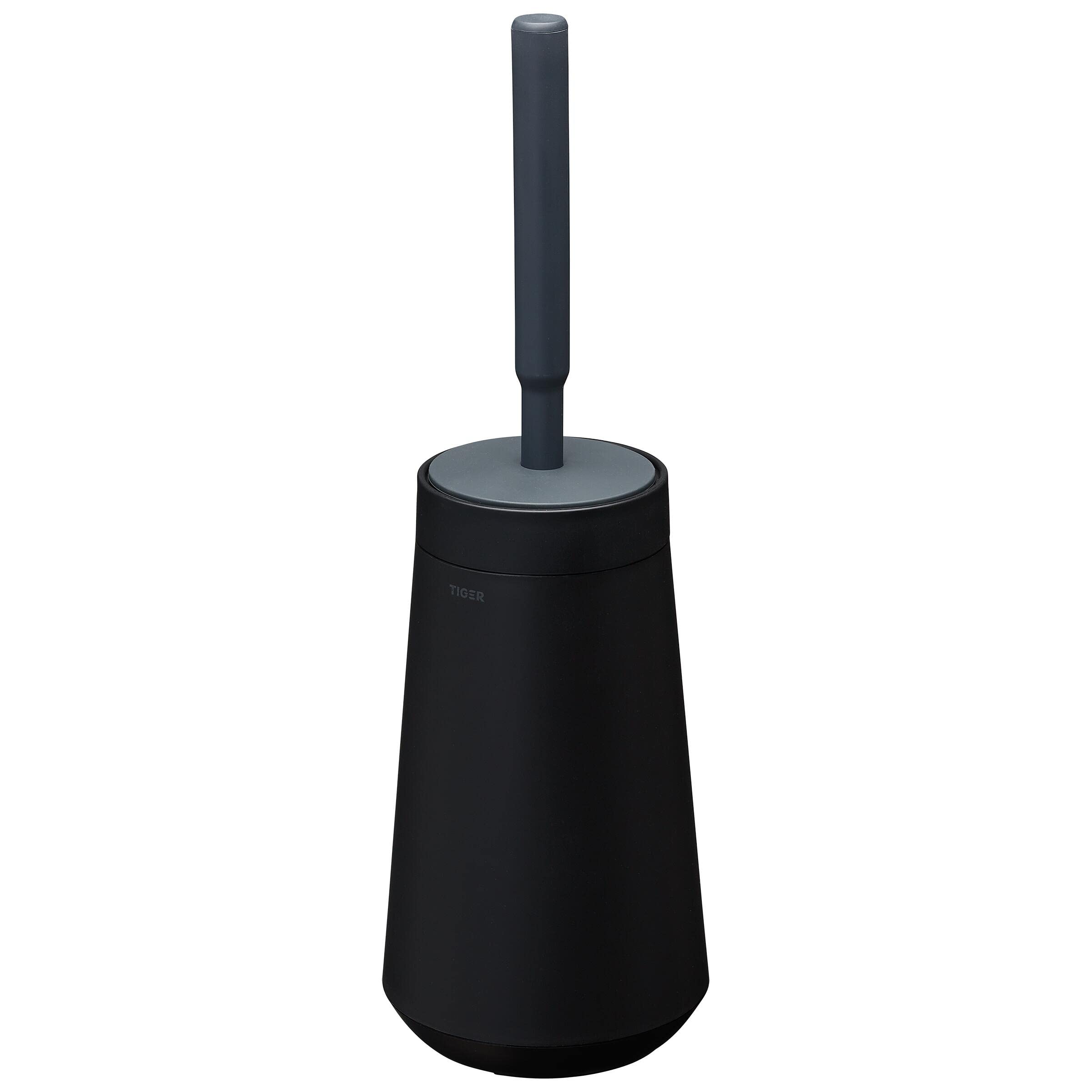 Tiger Hygienic Toilet Brush – Black Polypropylene Wall-Mounted Design
