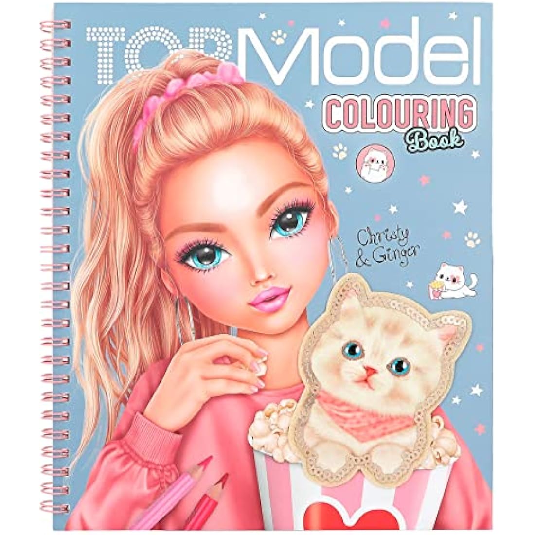 TOPModel Cutie Star Colouring Book Set – Fashion Design with Stickers