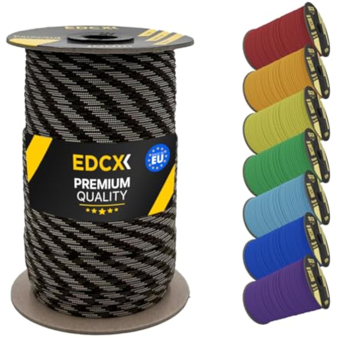 EDCX 550 Paracord – 4mm 7-Strand Nylon Rope for Camping and DIY