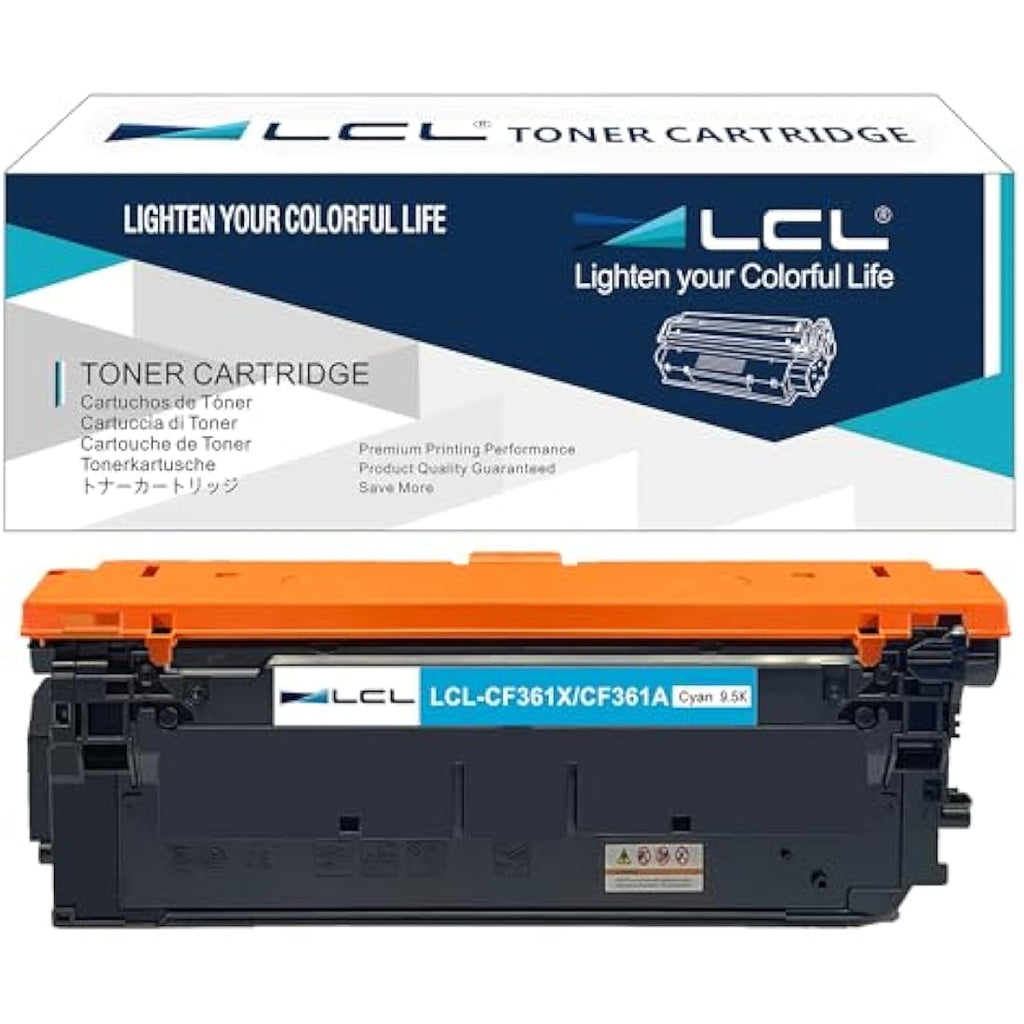 LCL Remanufactured 508X Cyan Toner Cartridge for HP LaserJet M553 M577