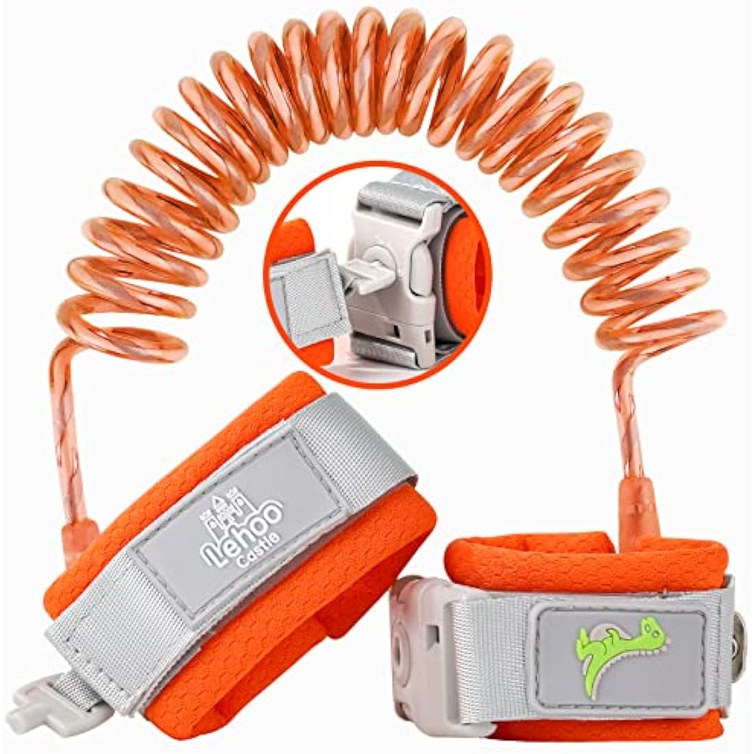 Lehoo Castle Anti Lost Wrist Link – Toddler Safety Harness Leash, Orange