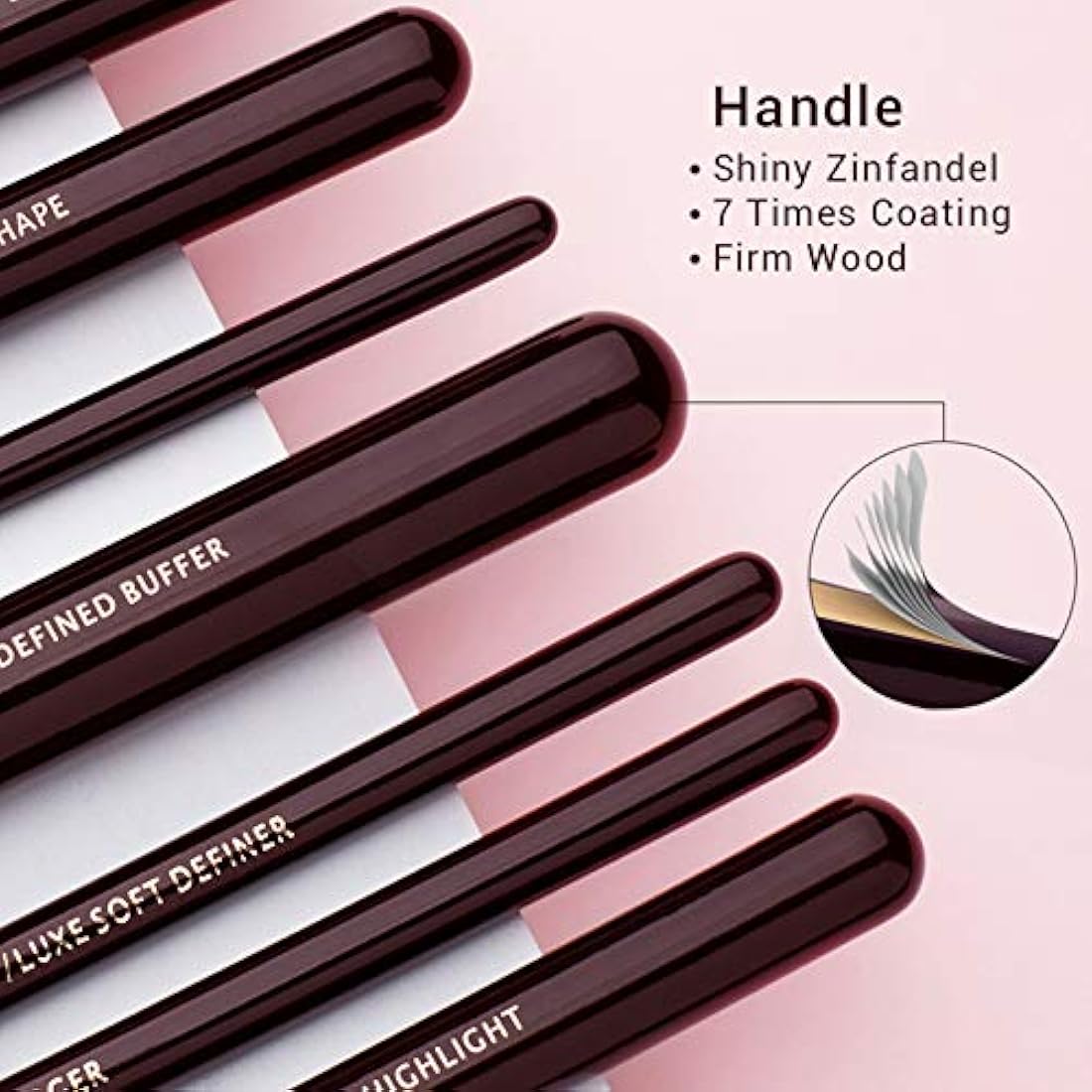 Jessup 25PCS Professional Makeup Brushes Set – Natural Hair Tools