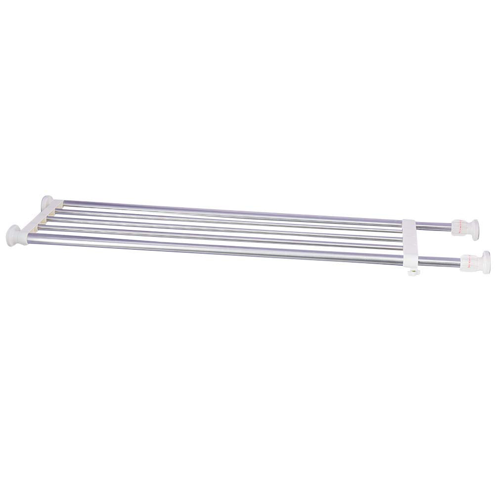 BAOYOUNI Expandable Tension Shelf | Adjustable Wardrobe Storage Rack