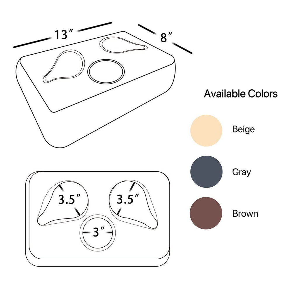Sofa Cup Holder Caddy Pillow for Drinks, Remote & Phone Organiser - image 5