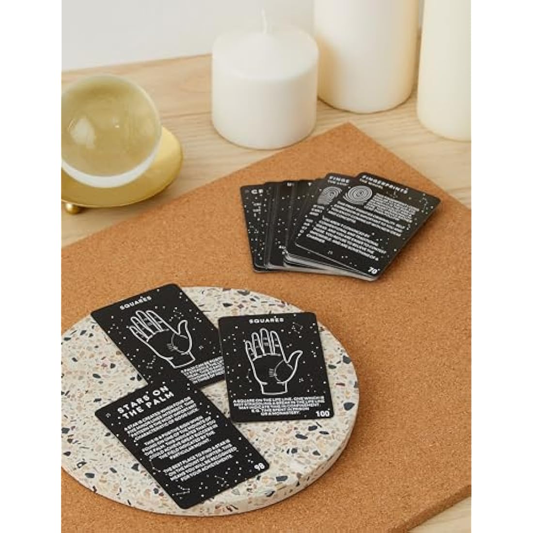 Gift Republic Palm Reading Cards – 100 Piece Palmistry Learning Set