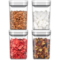 MR.SIGA Airtight Food Storage Containers | 4 Pack BPA Free Stackable Canisters