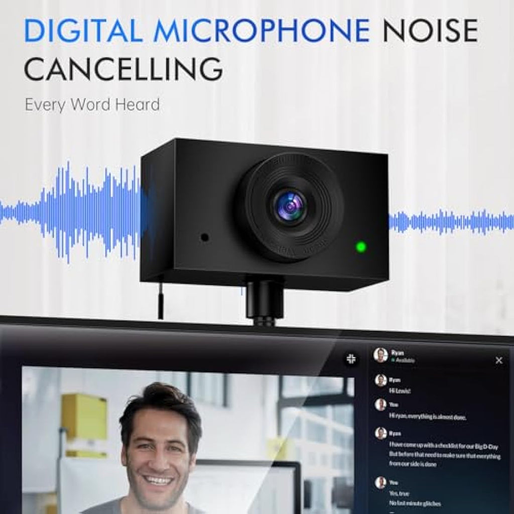 1080P Gooseneck Webcam – Eye Contact Document Camera