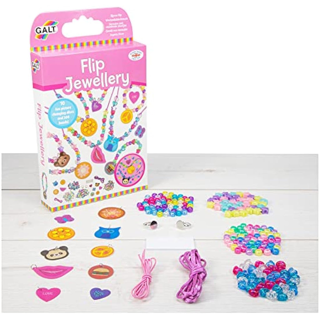 Galt Toys Flip Jewellery Craft Kit for Kids - DIY Jewelry Making Set