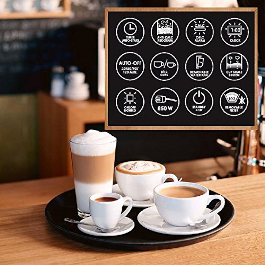 Melitta Optima Timer Filter Coffee Machine | 1.2L Programmable - Black