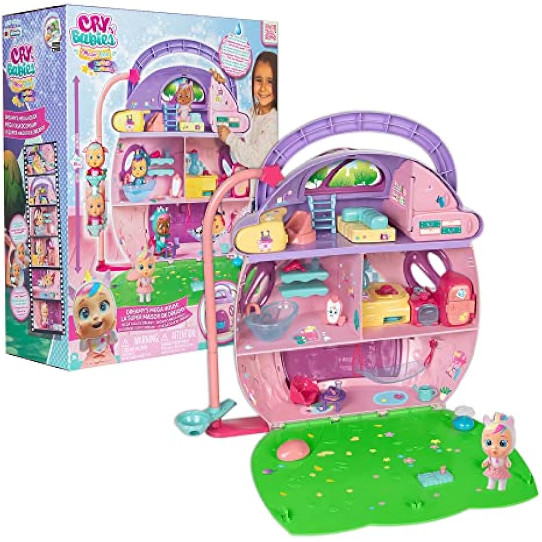 Cry Babies Magic Tears Dreamy's Mega House Playset with 25 Accessories