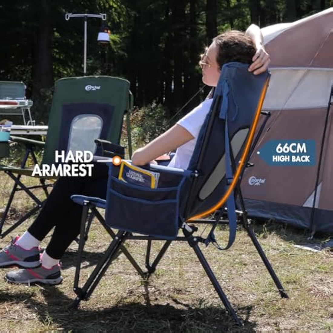 Portal Heavy Duty Folding Camping Chair | High Back 180KG Capacity