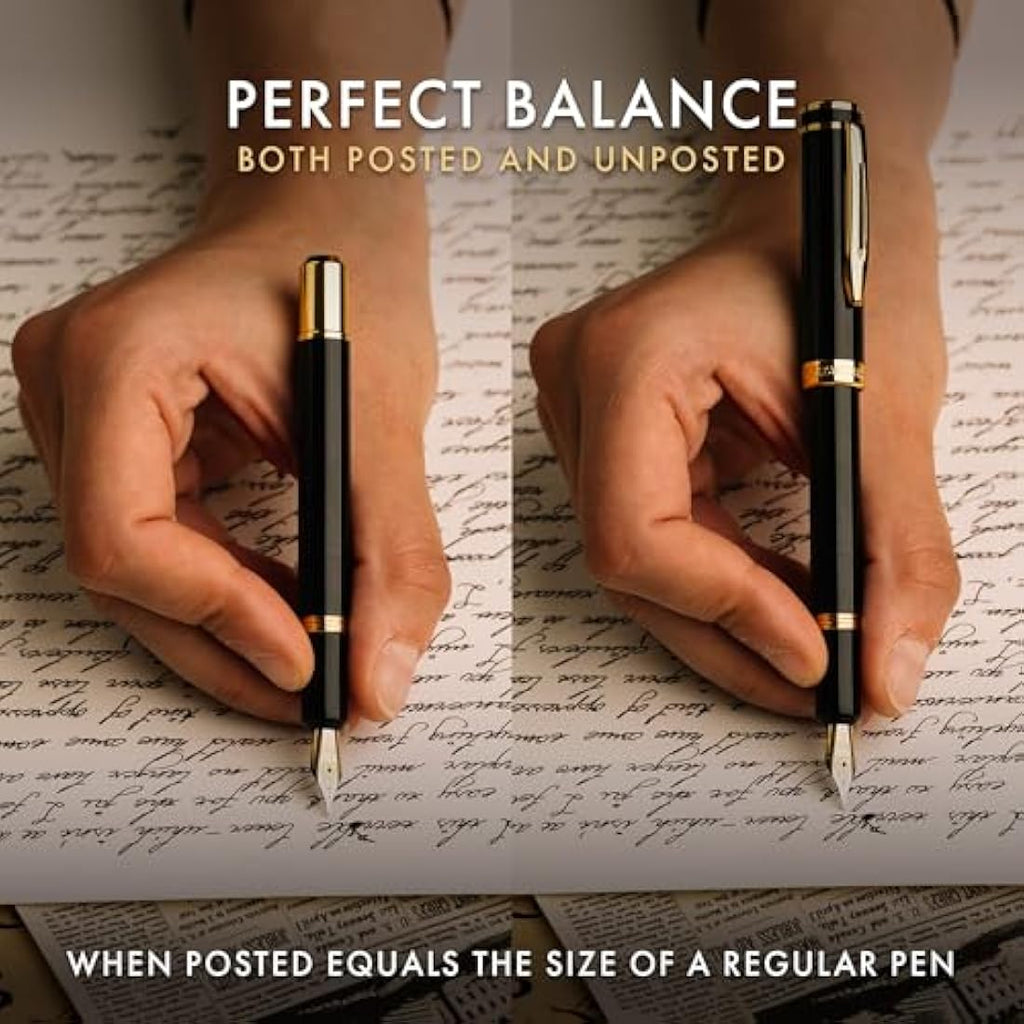 Wordsworth and Black Luxury Mini EDC Fountain Pen - Gold Finish Pocket Pen