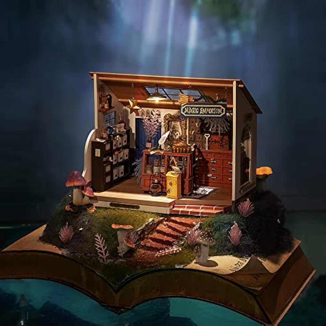 Rolife Kiki's Magic Emporium DIY Miniature House Kit with LED Light