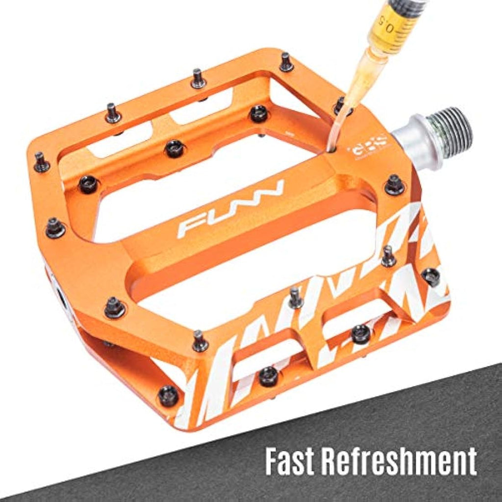 Funn Funndamental Flat Pedals – CNC Alloy MTB & BMX Wide Platform