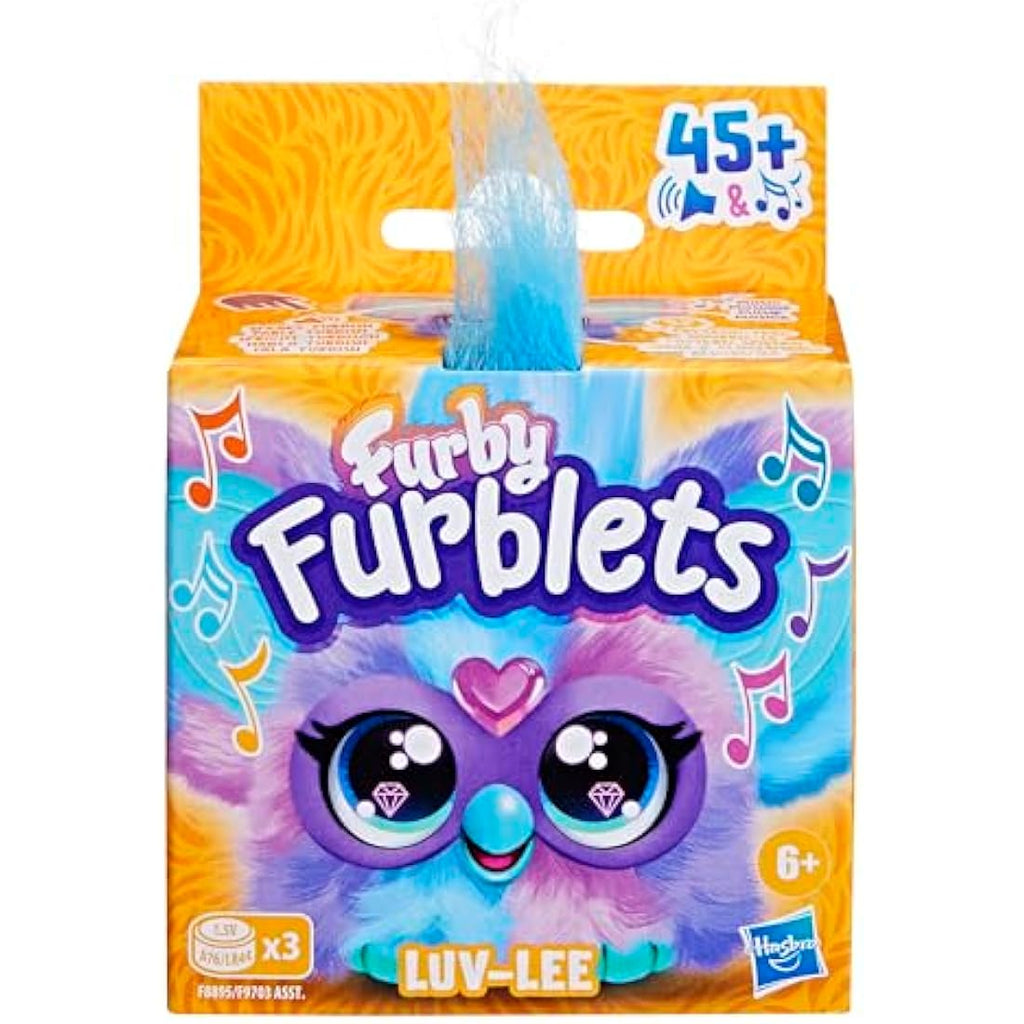 Hasbro Furby Furblets Pix-Elle Gamer Plush Keychain - Blue Mini Toy