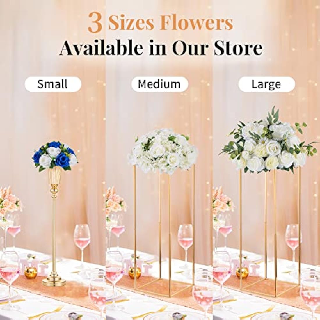 Artificial Flower Ball Centerpieces | 24cm Silk Rose 2-Pack