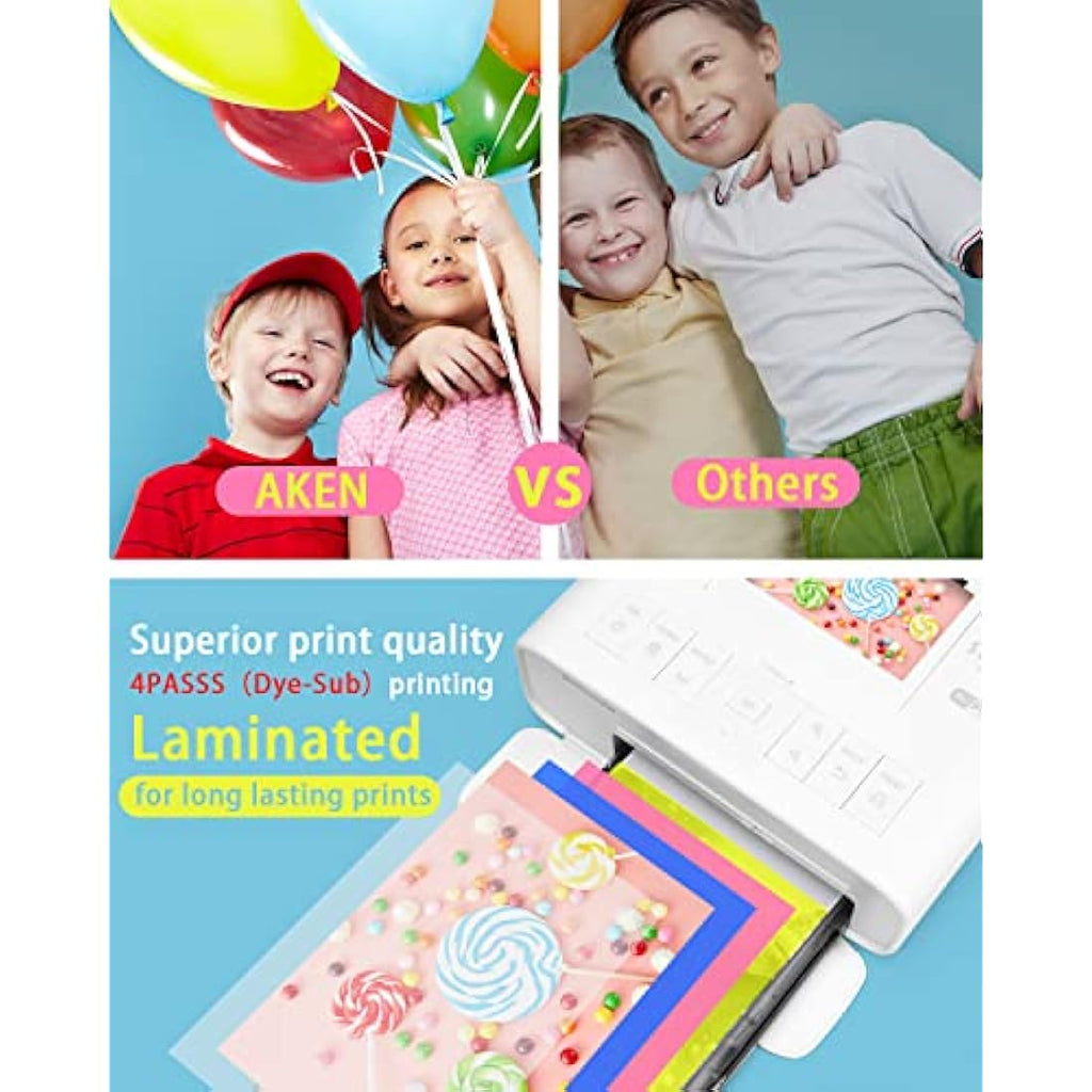 Jolof Store KP-108IN Photo Paper & Ink for Canon Selphy CP1300 - 216 Sheets