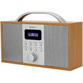 Groov-e Boston DAB & FM Digital Radio | Bluetooth & Alarm Clock - Wood
