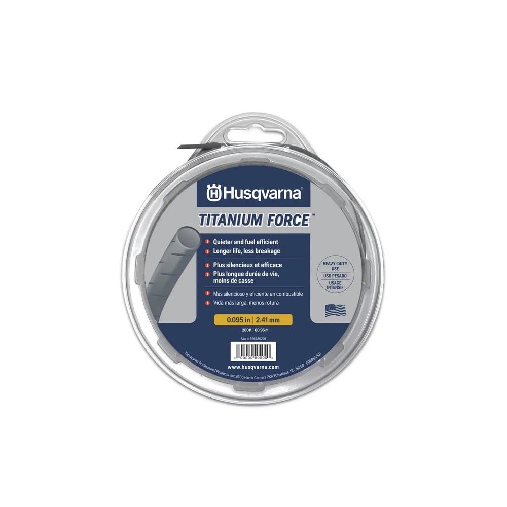 Husqvarna Titanium Force String Trimmer Line – .095-Inch x 840ft Spool