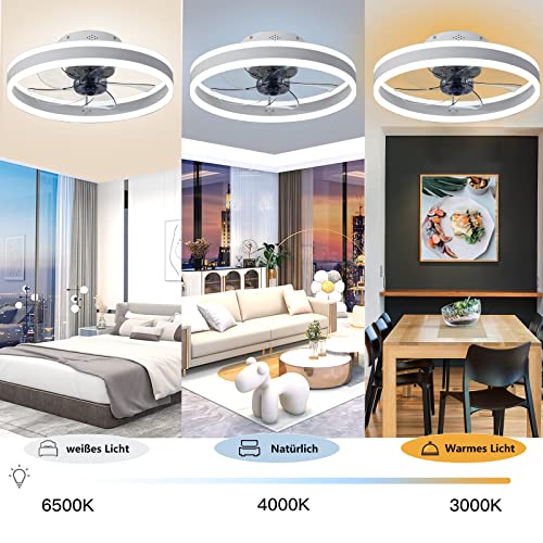 Wildcat Modern LED Ceiling Fan with Light | Remote Control & Timer