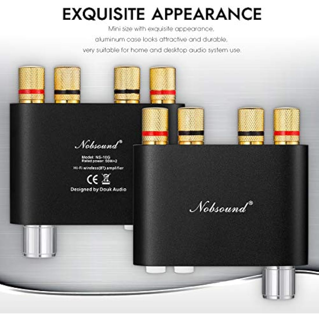 Nobsound NS-10G Bluetooth 5.0 Mini HiFi Stereo Power Amplifier | 100W