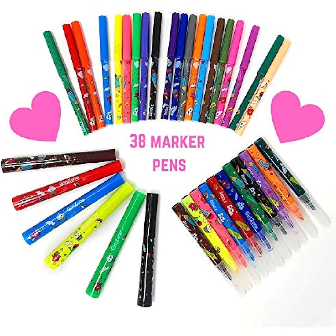 Fruit Scented Markers and Pencil Case Arts and Crafts Kit