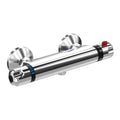 Thermostatic Bath Shower Mixer Tap | Chrome Brass Wall Mount