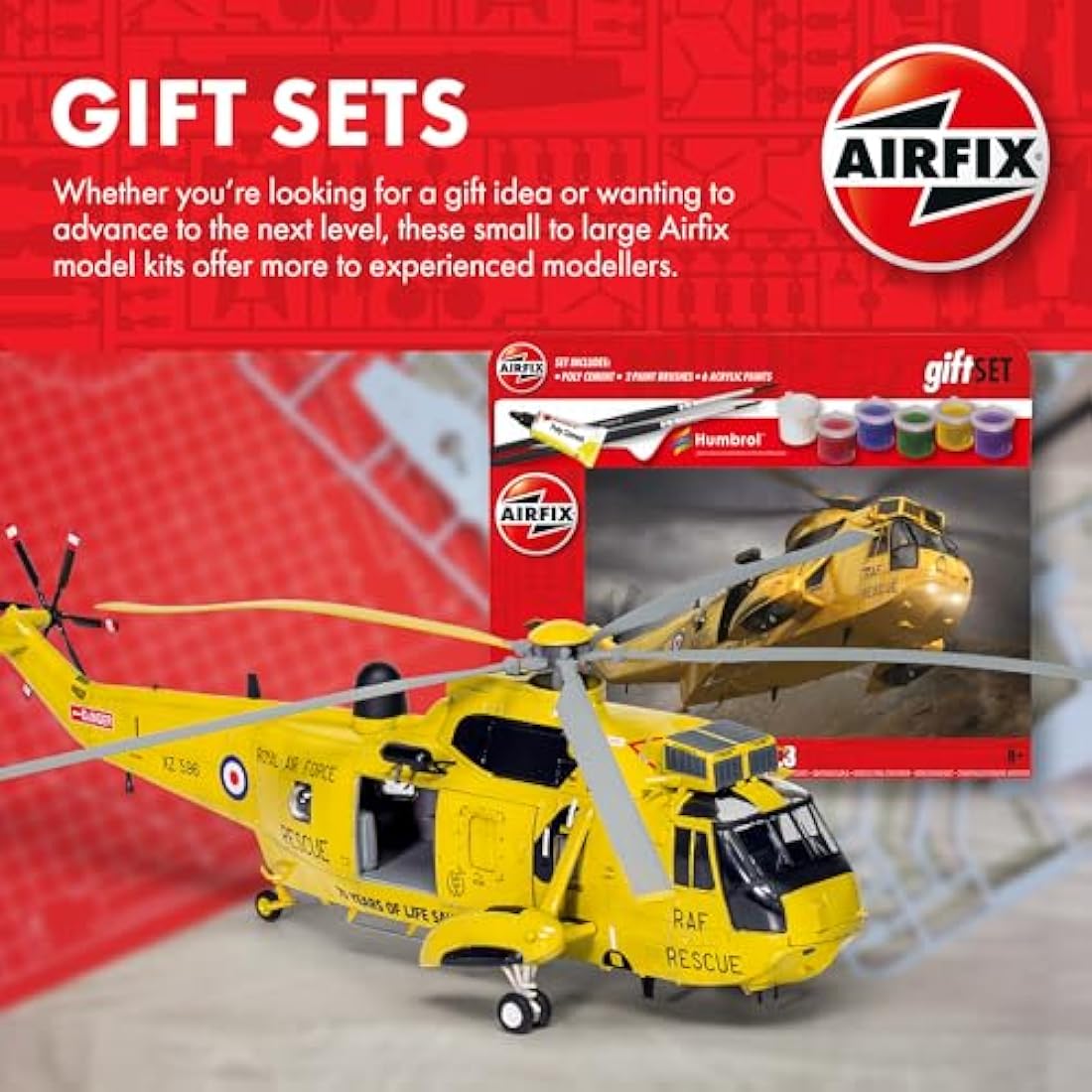 Airfix North American P-51D Mustang Model Plane Kit – 1:72 Scale