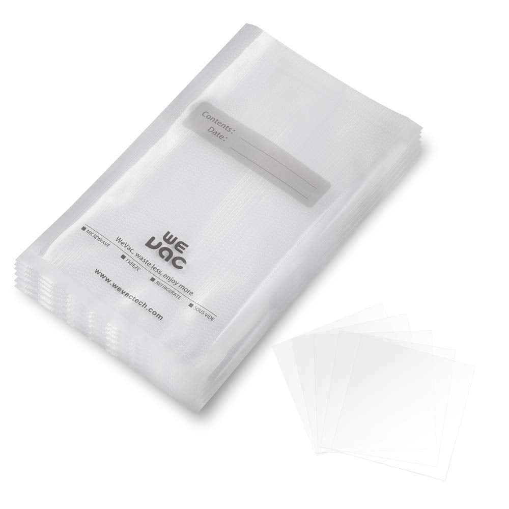 Wevac Vacuum Sealer Bags 15x25cm – 100 Count BPA Free Pre-Cut Bags