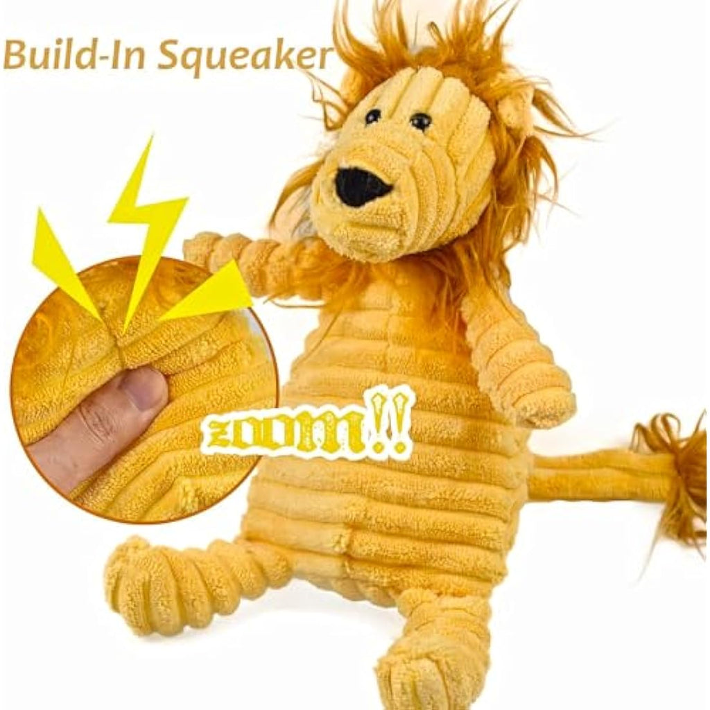 5-Pack Squeaky Plush Dog Toys for Aggressive Chewers